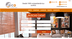 Desktop Screenshot of inmobiliariarico.com