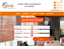 Tablet Screenshot of inmobiliariarico.com